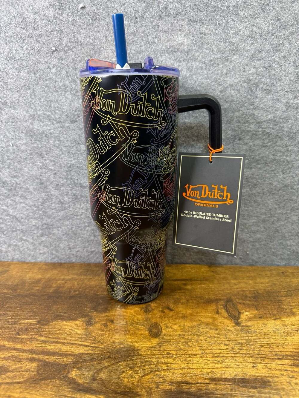 Von Dutch Originals 40 oz Insulated Double-Walled Stainless Steel Tumbler